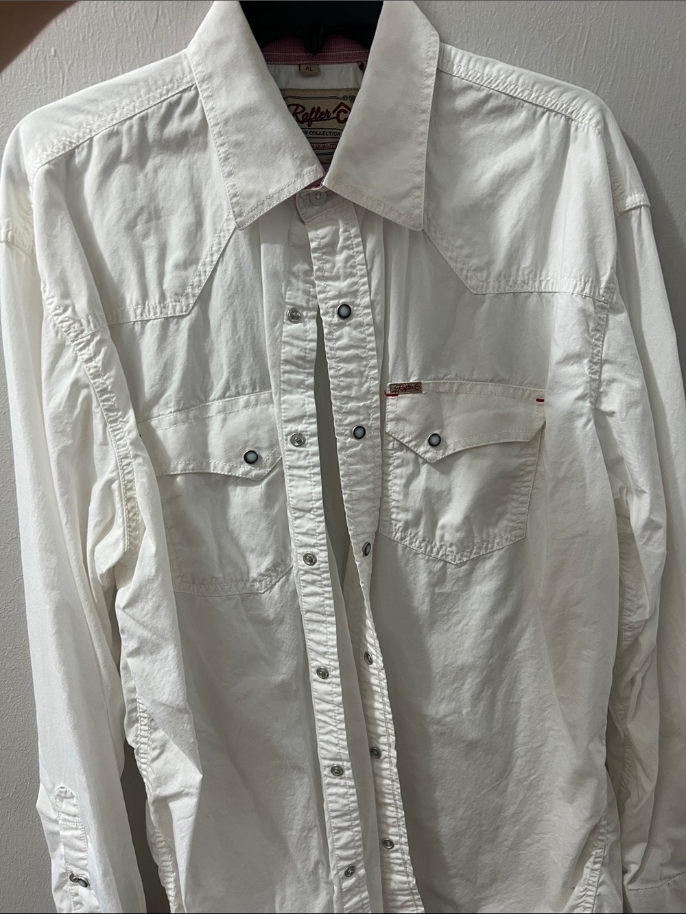 Ralph Lauren White Western Snap-Front Shirt Jacket